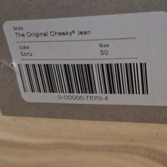 Everlane NWT The Original Cheeky Jeans Ecru Size 30 - Picture 11 of 13